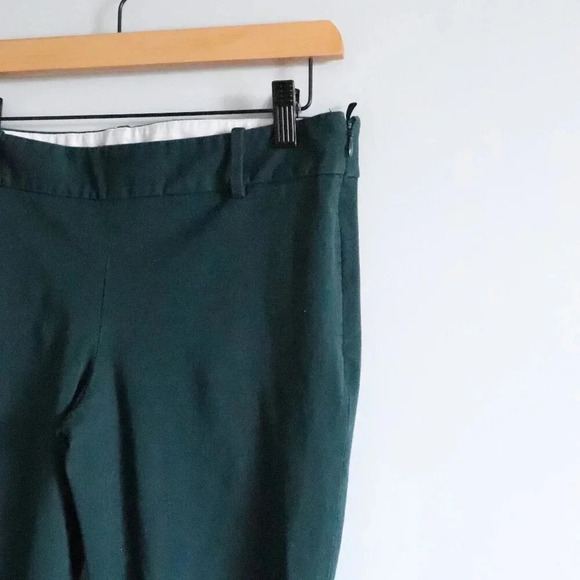 Aritzia Babaton Ellis Size 6 Green Women's Straight Leg Ankle Trouser Pants - Picture 3 of 14